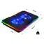 Evolveo CoolPro čierna / Chladiaca podložka pre notebook do 17" / 2× 125 mm ventilátor / RGB podsvietenie