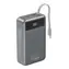 Gembird PB20-PD65-LCD-01 čierna / Power banka / 20000 mAh / 65W PD / LCD / 1x USB-C / 1x USB-A