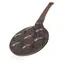 Banquet Granite Brown Smile / Panvica na lievance / 7 lievancov / nepriľnavý povrch / 26 cm