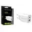 Conceptronic ALTHEA11W biela / USB nabíjací adaptér / 1x USB-A / 1x USB-C / 33 W / PD PPS