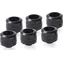Alphacool Eiszapfen PRO 16mm HardTube sixpack čierna / Kompresné šróbenie / G1/4" / 6 ks