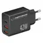 Esperanza EZC106K čierna / Sieťová nabíjačka / 42 W / Power Delivery / 1x USB-C / 2x USB-A