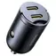 Baseus Tiny Star Mini 2× USB-C Cosmic Black / Nabíjačka do auta / 30W / PD / do autozapaľovača