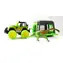 MAC TOYS Auto Jeep s prívesom a dinosaurom / plast
