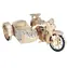 Woodcraft CONSTRUCTION Kit 3D puzzle Motorka trojkolka Sajdkára / prírodné drevo / od 6 rokov / Obtiažnosť: stredná