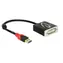 DeLock USB 3.0 na DVI čierna / Adaptér
