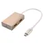 PremiumCord USB-C Hub 4- Port hliníkové / USB hub / 4X USB 3.0 / 5 Gbps