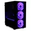 ibox Passion V4 čierna / PC skriňa / Mini Tower / RGB podsvietenie / diaľkové ovládanie / tvrdené sklo / 1x USB 3.0