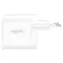 LogiLink biela / Nabíjací adaptér / 1x USB-A / 1x USB-C / GaN / 40W