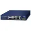Planet PoE switch 16- Port GE 802.3at / Switch / Unmanaged / 2x GE + 2x SFP uplink / 185W / 19" rack