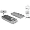 DeLock USB4 sivá / Externé puzdro pre M.2 NVMe SSD / 40 Gbps / hliník / bez nástrojov