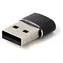 Gembird čierna / Adaptér / USB-A (M) - USB-C (F)