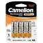 Camelion AA (R06) 2500 mAh / Nabíjacie batérie / Ni-MH / 4 ks