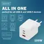 Digitus GaN 100W / Sieťová nabíjačka / 2x USB-C / 1x USB-A