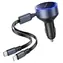 Vention FFOB0 / Nabíjačka do auta / USB-C Port + káble USB-C a Lightning / 60W