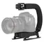 Puluz PU3005 čierna / Video rukoväť / C-tvar / Pre fotoaparát / Závit 1/4 palca / Nosnosť 3 kg