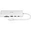 D-Link DUP-A01 sivá / USB-C hub / 10v1 / 2x HDMI 4K / 60 Hz / 2x USB-C / 2x USB-A / RJ-45 / PD 100W / SD/microSD