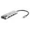 D-Link DUB-M520 strieborná / USB-C hub / HDMI 4K 30Hz / 2x USB 3.0 / RJ-45 Gigabit LAN / USB-C PD