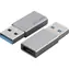 4smarts USB-A - USB-C sivá / Adaptér
