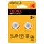 Kodak MAX CR2016 / Gombíková batéria / 3V / 90mAh / 2 ks / blister
