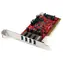 StarTech PCI karta USB 3.0 4- Port / Radič USB / 4X USB-A / Renesas / NEC µPD720202