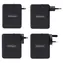 StarTech 140W GaN čierna / Sieťová nabíjačka / 3x USB-C / 1x USB-A / Power Delivery