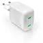 Puro MiniPro biela / Cestovný adaptér / GaN / 2x USB-C / 35 W