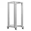 Lanberg Otvorený rack 27U šedá / Otvorený rack / 19" / 600x800 mm / Nosnosť 600 kg