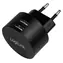 LogiLink USB nabíjací adaptér čierna / Nabíjací adaptér / 2x USB-A / Fast Charging / 10,5 W