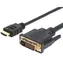 Techly ICOC-HDMI-D-018 čierna / Kábel HDMI - DVI-D / 1,8 m / Full HD
