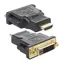 Techly IADAP-HDMI-606 čierna / Redukcia / HDMI na DVI-D 24 +1 / Dual Link / pozlátené konektory