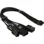 Inter-tech GPU-02 / Napájací adaptér / 12VHPWR na 3x PCIe 8-pin / 34 cm / 450 W
