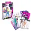 CANAL TOYS Mini skicár FASHION Designer / Kreatívna návrhárska sada / šablóny a samolepky