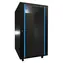 Extralink Rack 22U 600x800 čierna / Stojanový rozvádzač / 19" / sklenené dvere / nosnosť 726 kg