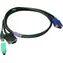 LevelOne KVM kábel VGA, USB-A, PS/2, 3 m čierna / KVM kábel / VGA / USB-A / PS/2 / 3 m