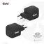 Club3D nabíjačka GaN čierna / Nabíjačka / 2x USB-C / 45W / Power Delivery 3.0 / PPS