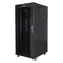 Lanberg FF01-8037-12BL čierna / Stojanový rozvádzač / 19" / 37U / 800x1000 mm / Sklenené dvere / LCD displej