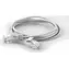 Wantec 7226 biela / Patch kábel / Cat6a UTP / 0,2 m / RJ-45