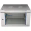 Extralink EX.8567 sivá / Nástenný rozvádzač / 19" / 6U / 600x600 mm / sklenené dvere