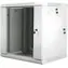 Lanberg WF02-6612-10S sivá / Nástenný rozvádzač / 19" / 12U / 600×600 mm / dvojdielny / 60 kg