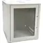 Conexpro Rozvádzač 12U/600mm / Nástenný rozvádzač / 19" / Flat pack / jednodielne sklenené dvere