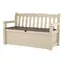 Keter Eden Garden Bench béžová / Záhradná lavica / úložný priestor 265 l
