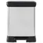 Curver Deco Bin Duo strieborný / Odpadkový kôš / 10 + 18 l / dve priehradky