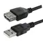 Logo / Predlžovací kábel USB-A / USB 2.0 / 3 m / čierna