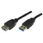 Neutralle / Predlžovací kábel USB 3.0 / typ A (M) - typ A (F) / 1,8 m / čierna
