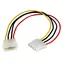 StarTech napájací kábel LP4 (Molex 4-pin) / Predlžovací kábel / 30 cm