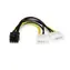 StarTech Redukcia LP4 (Molex) - PCIe 8pin / Redukcia / 15 cm / čierna