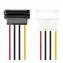 Nedis Molex (M) - SATA 15pin (F) / Napájací kábel / 0,15 m / pozlátené