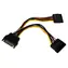 StarTech SATA Power Y Splitter čierna / Napájací kábel / SATA 15-pin > 2x SATA 15-pin / 0,15 m