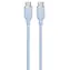 Devia Jelly Series silikónový kábel modrá / Kábel USB-C - USB-C / 1,2 m